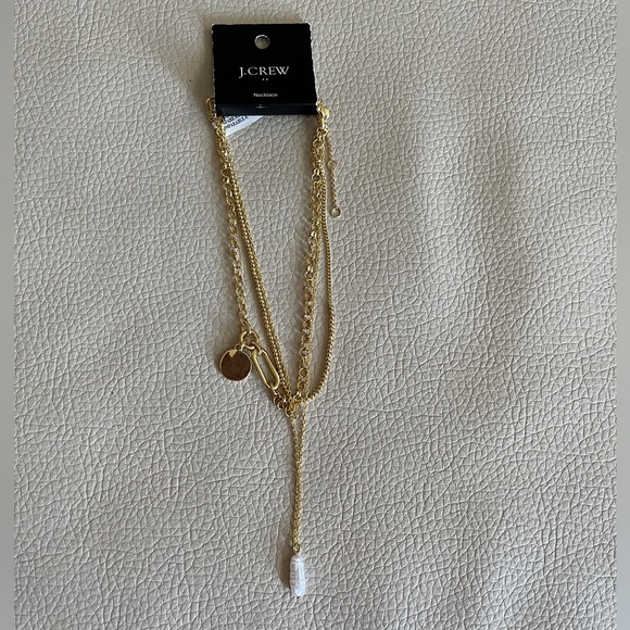 NWT - J. Crew Women’s Gold-Plated Layered Necklace - Picture 1 of 6